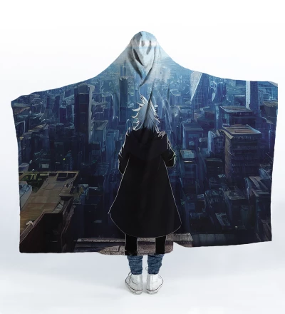 City hooded blanket
