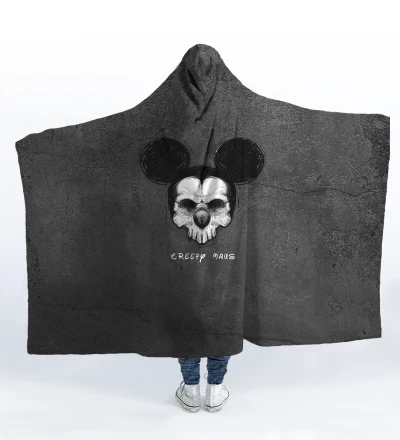 Creepy Mouse hooded blanket
