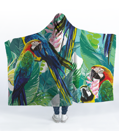 Jungle hooded blanket