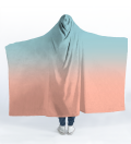 Ombre hooded blanket