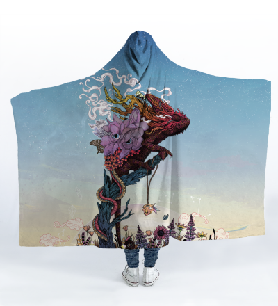 Phantasmagoria hooded blanket