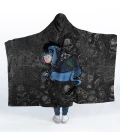 Rock and Roll hooded blanket