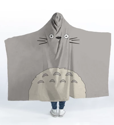 Totoro hooded blanket