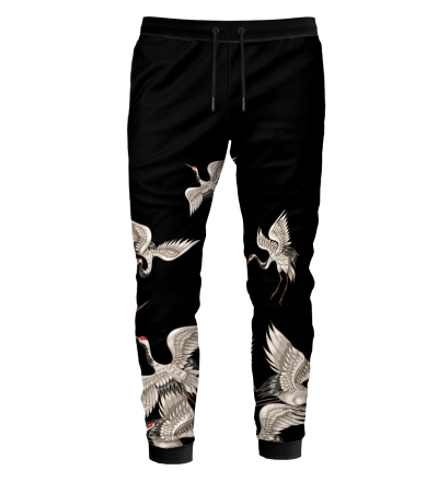 Black Cranes track pants