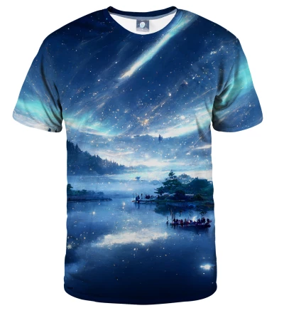 T-shirt Stars Mountain Aurora