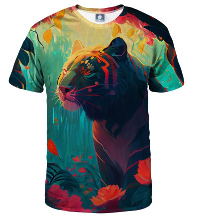 T-shirt Flower Tiger
