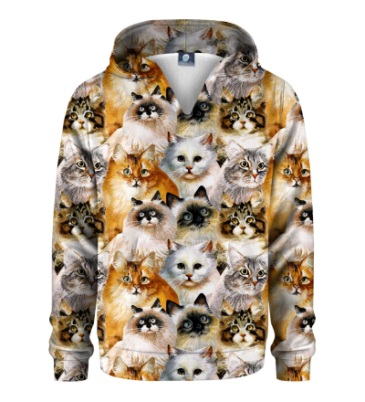 Cat heads kids hoodie