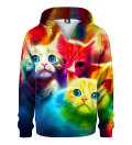 Dziecięca bluza z kapturem Colorful Kittens