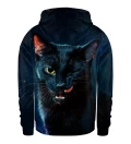 Black cat kids zip up hoodie