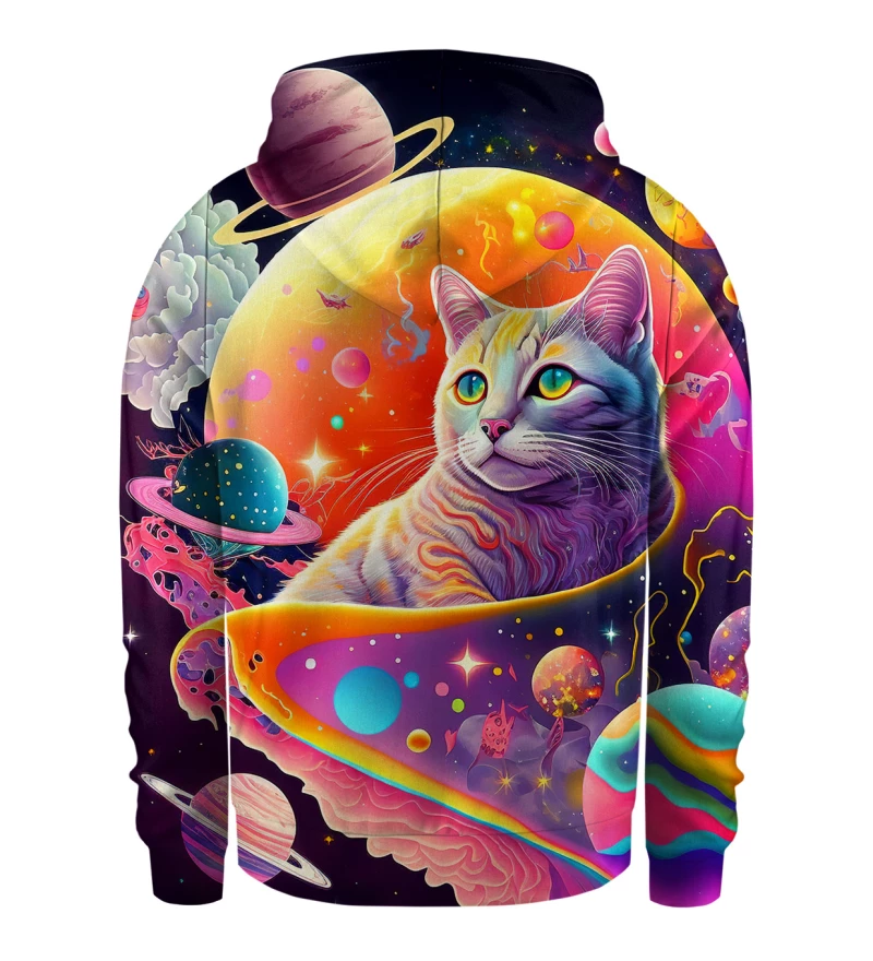 Cosmic Cat kids zip up hoodie