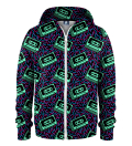 80s tunes kids zip up hoodie