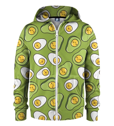 Eggcado kids zip up hoodie