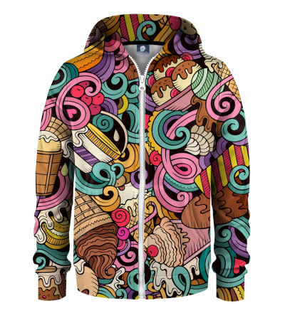 Love thy ice cream kids zip up hoodie