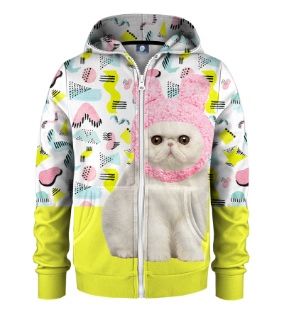 Little kitty kids zip up hoodie