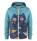 Space Cat kids zip up hoodie