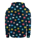 Space Invaders kids zip up hoodie
