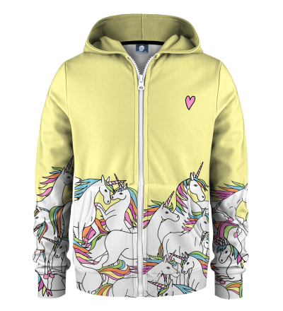 Unicorn kids zip up hoodie