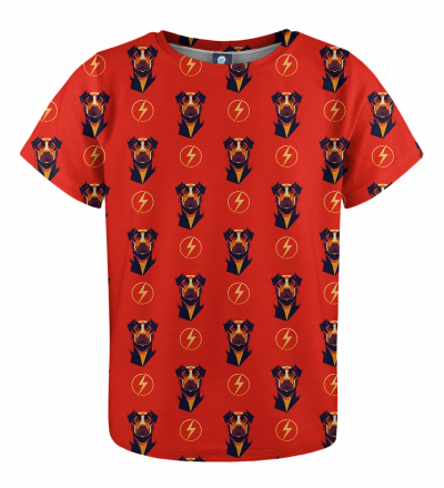 T-shirt dziecięcy Flash Dog pattern