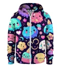 Cute Kawaii Pattern kids zip up hoodie