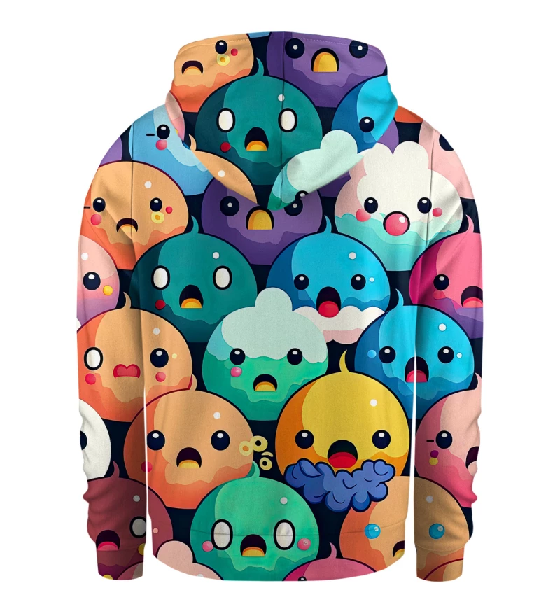 Surprised Emoji kids zip up hoodie
