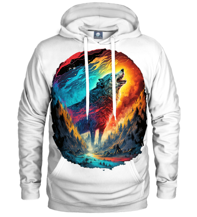 Mystic Howling White Hoodie