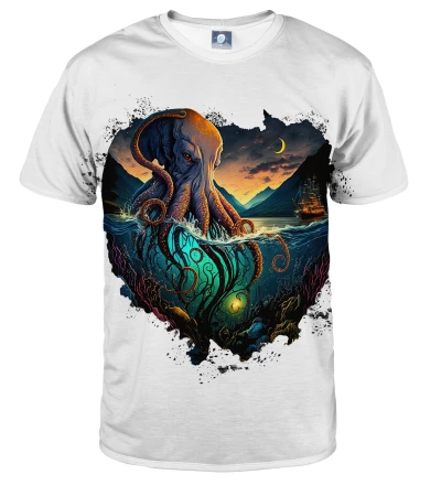 T-shirt Mystic Octopus White
