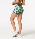 Green Illusion fitness shorts