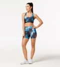 Blue marble fitness shorts