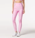 Pink Monstera highwaisted leggings