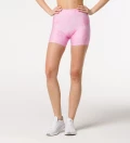Pink Monstera fitness shorts