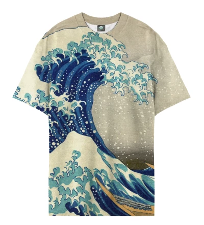 Damski T-shirt Oversize Great Wave