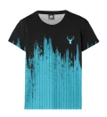 Damski t-shirt Fk you blue splash