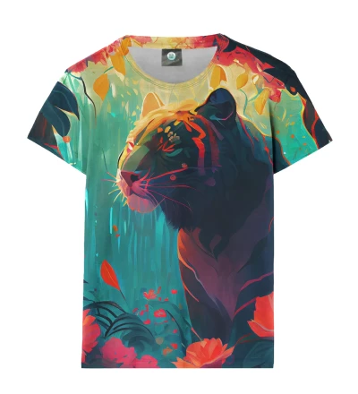 Damski t-shirt Flower Tiger