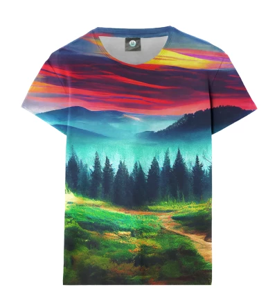 Damski t-shirt Colorful Landscape