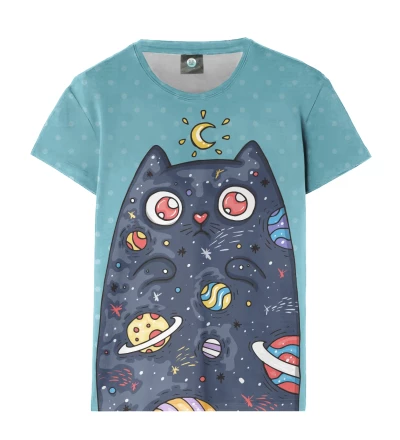 Space Cat womens t-shirt