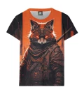 Damski t-shirt Samurai Cat