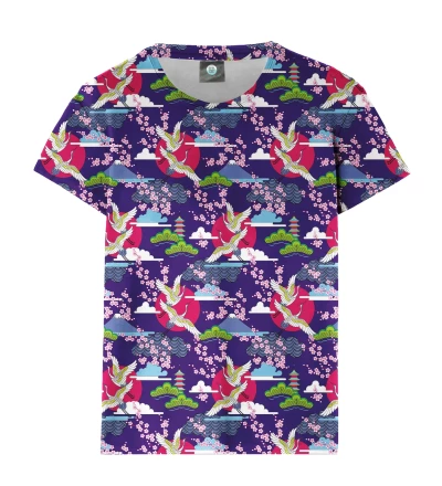 Damski t-shirt Colorful Cranes
