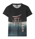 Damski t-shirt Japanese lake
