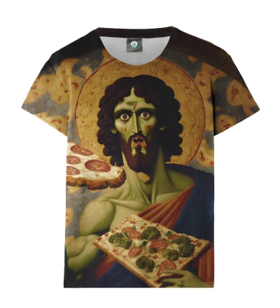 Medieval Pizza womens t-shirt