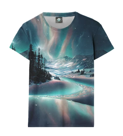 Winter Aurora womens t-shirt