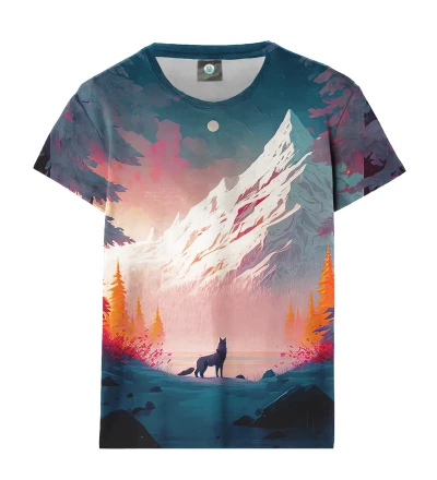 Damski t-shirt Winter Wolf