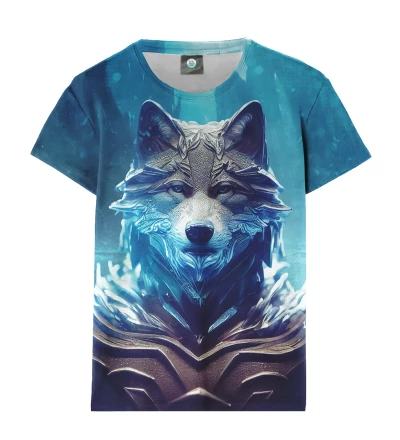 Aqua Wolf womens t-shirt