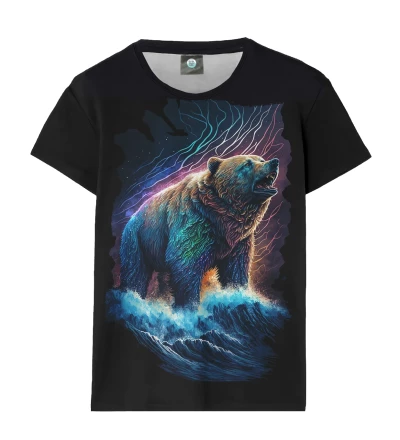 Damski t-shirt Mystic Bear Black