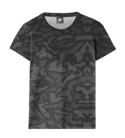 Black Camouflage womens t-shirt
