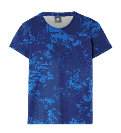Damski t-shirt Blue Camouflage