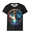 Mystic Deer Black womens t-shirt