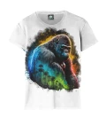 Damski t-shirt Mystic Gorilla White