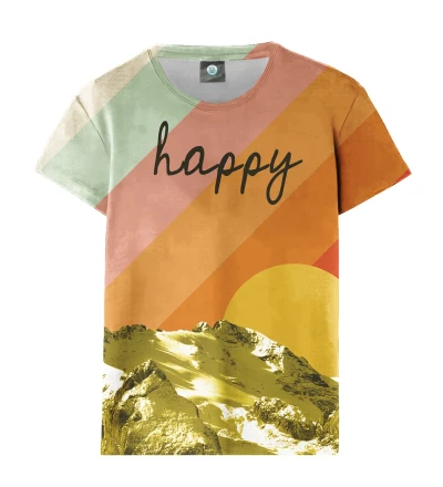 Damski t-shirt Happy