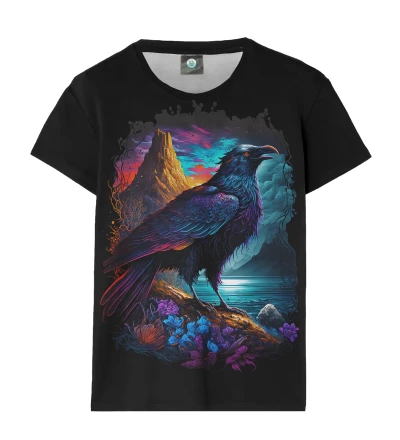 Damski t-shirt Mystic Raven Black