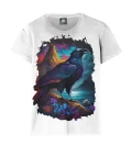 Damski t-shirt Mystic Raven White